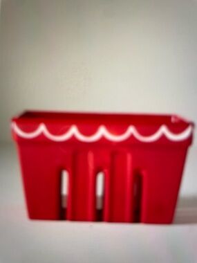 ❤️ ANTHROPOLOGIE DAMSON MADDER RED BERRY BASKET NEW